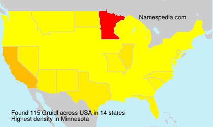 Surname Gruidl in USA Surname Gruidl in USA