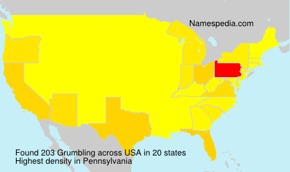 Surname Grumbling in USA Surname Grumbling in USA