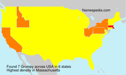 Surname Grumpy in USA Surname Grumpy in USA