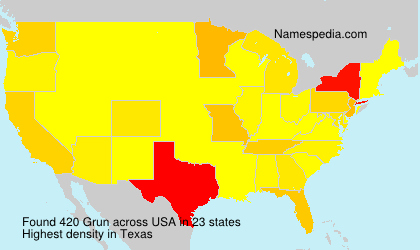 Surname Grun in USA Surname Grun in USA