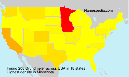 Surname Grundmeier in USA