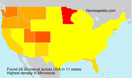 Surname Grunerud in USA Surname Grunerud in USA