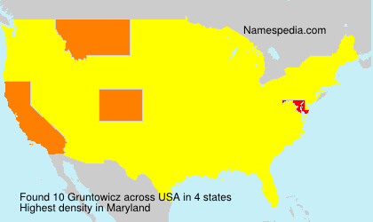 Surname Gruntowicz in USA Surname Gruntowicz in USA