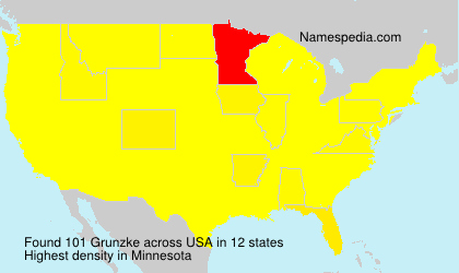 Surname Grunzke in USA Surname Grunzke in USA