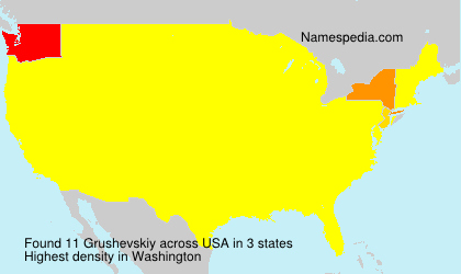 Surname Grushevskiy in USA Surname Grushevskiy in USA