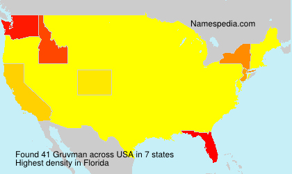Surname Gruvman in USA Surname Gruvman in USA