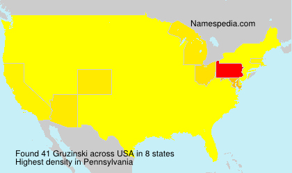 Surname Gruzinski in USA Surname Gruzinski in USA