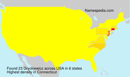 Surname Gryckiewicz in USA Surname Gryckiewicz in USA