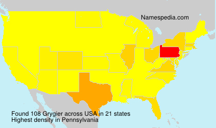 Surname Grygier in USA Surname Grygier in USA