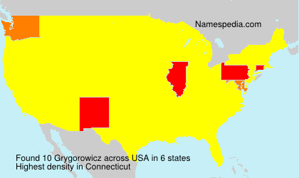 Surname Grygorowicz in USA Surname Grygorowicz in USA