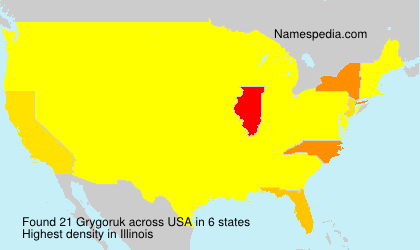 Surname Grygoruk in USA
