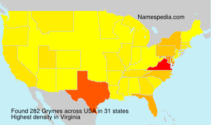 Surname Grymes in USA Surname Grymes in USA