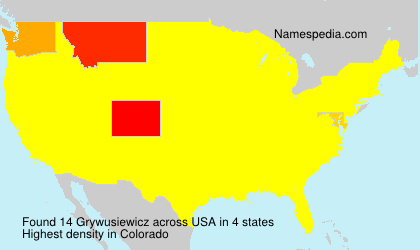 Surname Grywusiewicz in USA Surname Grywusiewicz in USA