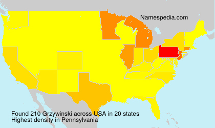 Surname Grzywinski in USA Surname Grzywinski in USA