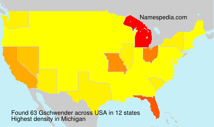 Surname Gschwender in USA Surname Gschwender in USA