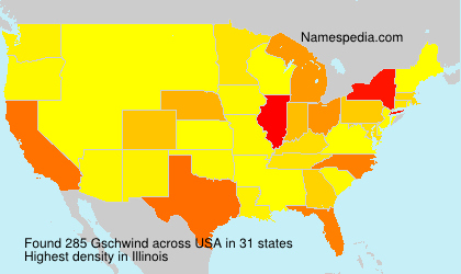 Surname Gschwind in USA Surname Gschwind in USA