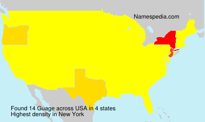 Surname Guage in USA Surname Guage in USA