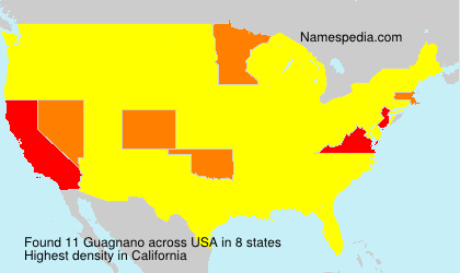 Surname Guagnano in USA Surname Guagnano in USA