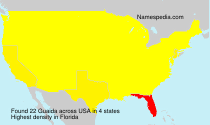Surname Guaida in USA Surname Guaida in USA