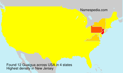 Surname Guaigua in USA Surname Guaigua in USA