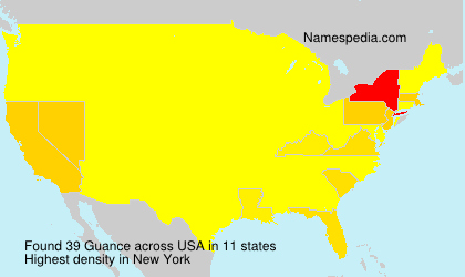 Surname Guance in USA Surname Guance in USA