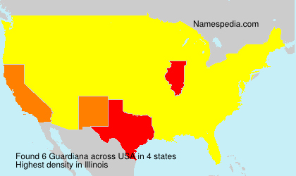 Surname Guardiana in USA Surname Guardiana in USA
