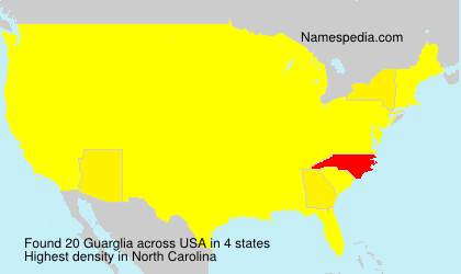 Surname Guarglia in USA Surname Guarglia in USA