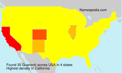 Surname Guarienti in USA Surname Guarienti in USA