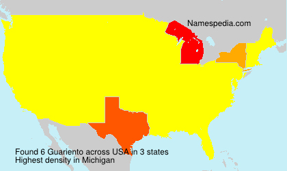Surname Guariento in USA Surname Guariento in USA