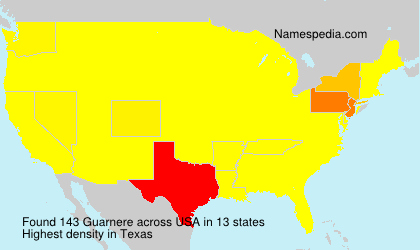 Surname Guarnere in USA Surname Guarnere in USA