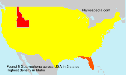 Surname Guarrochena in USA Surname Guarrochena in USA