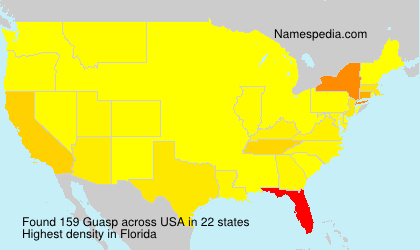 Surname Guasp in USA Surname Guasp in USA