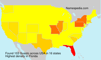 Surname Guasto in USA Surname Guasto in USA