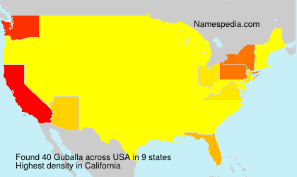 Surname Guballa in USA Surname Guballa in USA