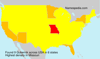 Surname Gubernik in USA Surname Gubernik in USA
