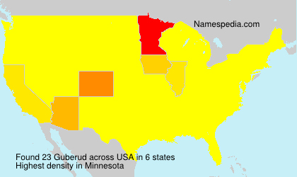 Surname Guberud in USA Surname Guberud in USA