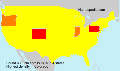 Surname Guchi in USA Surname Guchi in USA
