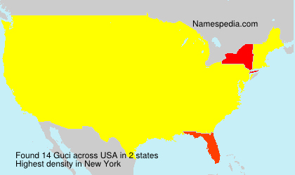 Surname Guci in USA Surname Guci in USA