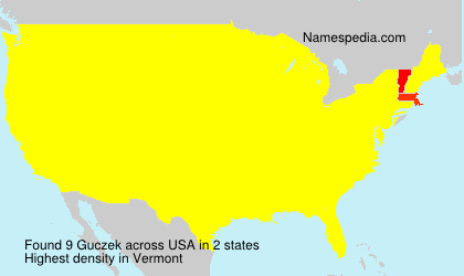 Surname Guczek in USA Surname Guczek in USA