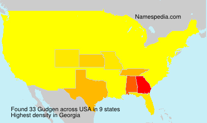 Surname Gudgen in USA Surname Gudgen in USA
