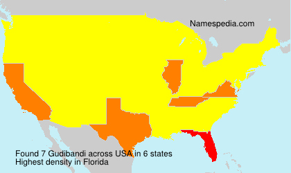 Surname Gudibandi in USA Surname Gudibandi in USA