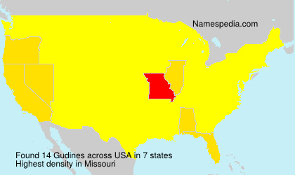 Surname Gudines in USA Surname Gudines in USA