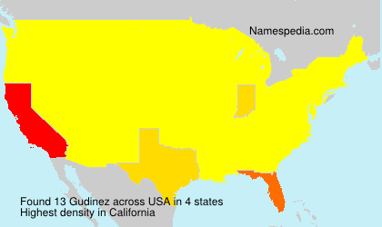 Surname Gudinez in USA Surname Gudinez in USA