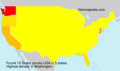 Surname Gudor in USA Surname Gudor in USA