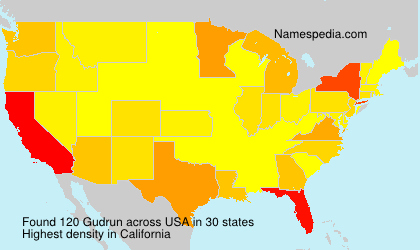 Surname Gudrun in USA Surname Gudrun in USA
