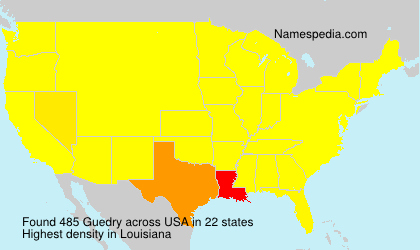 Surname Guedry in USA Surname Guedry in USA