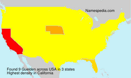 Surname Guelden in USA Surname Guelden in USA