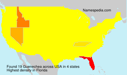 Surname Guenechea in USA Surname Guenechea in USA