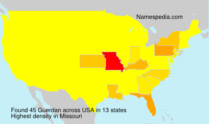 Surname Guerdan in USA Surname Guerdan in USA