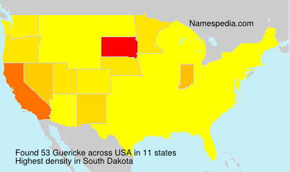 Surname Guericke in USA Surname Guericke in USA
